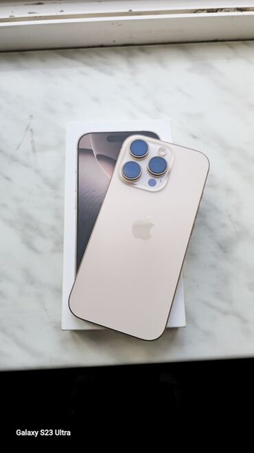 kompüterlər ucuz: IPhone 16 Pro, 128 GB, Desert Titanium, Zəmanət, Barmaq izi, Simsiz şarj