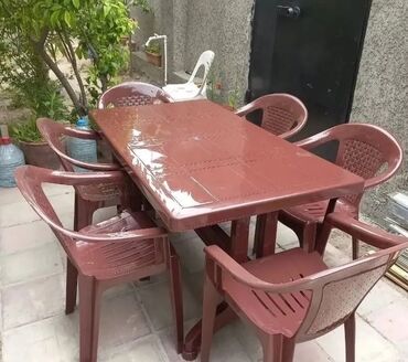 Bağ, çöl masa və oturacaq dəstləri: Yeni, Kvadrat masa, 4 stul, Açılmayan, Stullar ilə, Plastik -da lalafo.az — 22 Bağ, çöl masa və oturacaq dəstləri: Yeni, Kvadrat masa, 4 stul, Açılmayan, Stullar ilə, Plastik — 22