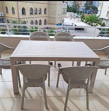 Bağ, çöl masa və oturacaq dəstləri: Yeni, Dördbucaq masa, 6 stul, Açılmayan, Skameykalar ilə, Plastik, Türkiyə -da lalafo.az — 14 Bağ, çöl masa və oturacaq dəstləri: Yeni, Dördbucaq masa, 6 stul, Açılmayan, Skameykalar ilə, Plastik, Türkiyə — 14