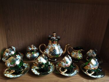 madonna çay desti: Çay dəsti, rəng - Yaşıl