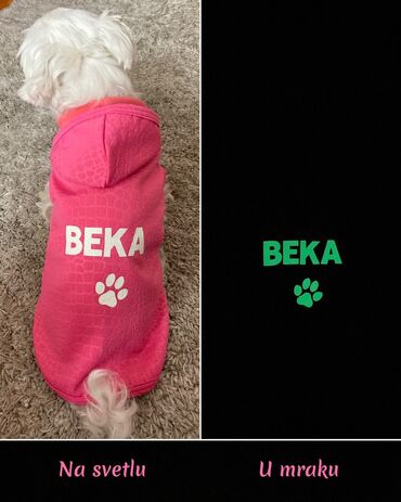 Pet Equipment & Accessories: Duksevi za pse sa IMENOM ~ Odelca za pse ~ Po meri * * Duks je