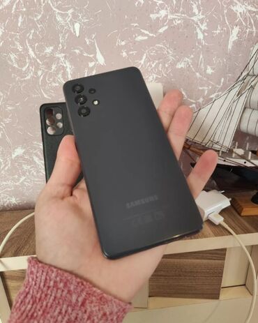 Samsung Galaxy A32, 128 ГБ, цвет - Черный, Гарантия, Отпечаток пальца, Беспроводная зарядка