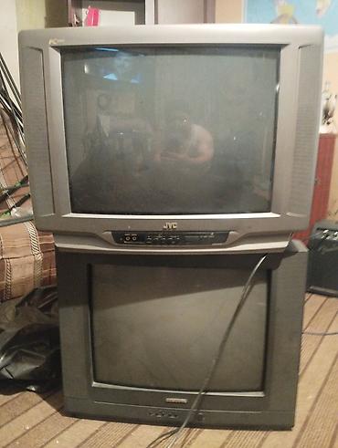 dvd video: Köhnə tip kineskop televizorlar dəsti - Üst model: JVC kineskop TV — 1
