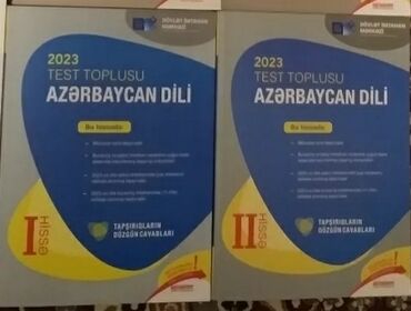 Kitablar, jurnallar, CD, DVD: Azərbaycan dili 1 ve 2 hissələr.Üstünde işlenmeyib,sadece 1 ci