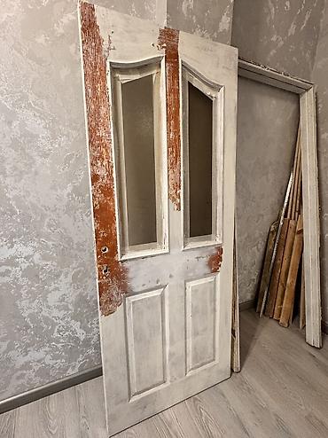 qapi taxta: İşlənmiş Otaq qapısı 80x200 sm Çərçivə ilə, Zəmanətsiz, Ünvandan götürmə — 2