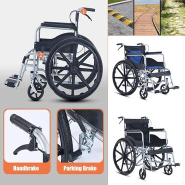 Invalidska kolica: Invalidska kolica – 24-inčni komfortni model sa mekanim sedištem — 9