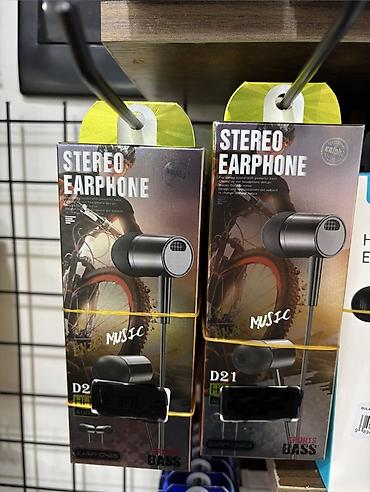 hi fi: Məhsul: Stereo Earphone D21 – Hi‑Fi Audio - Naqilli qulaqcıq, stereo — 1