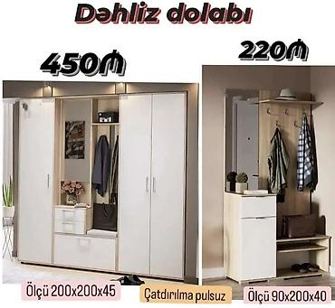 Dəhliz dolabı dəsti Model 1 – 450₼ - Ölçü: 200 × 200 × 45 sm - Geniş lalafo.az -da Dəhliz dolabı dəsti Model 1 – 450₼ - Ölçü: 200 × 200 × 45 sm - Geniş