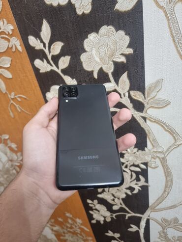 samsung telefon saat: Samsung Galaxy A12, 32 GB, rəng - Qara, Zəmanət, Sensor, Barmaq izi