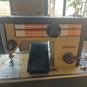 Tikiş maşınları: VERITAS tikiş maşını – çoxfunksiyalı, mexaniki-elektrik idarəetmə ilə — 1