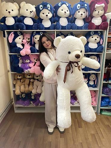 Игрушки: Мишка 1 метр Бесплатная доставка 🧸60 см 1000 сом (Бесплатная — 5