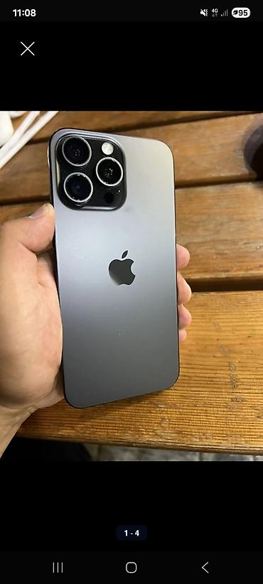 IPhone 15 Pro Max, Б/у, 256 ГБ, Black Titanium, 88 %