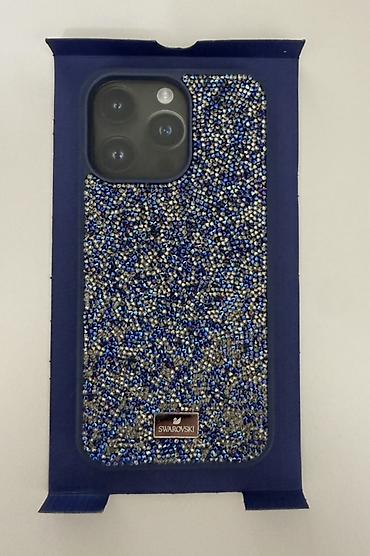 iphone 8 case: Swarovski Crystalline telefon qabı - Model uyğunluğu: iPhone 15 Pro — 1