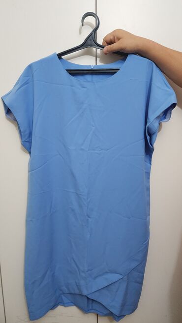 штапельные платья: Күнүмдүк көйнөк, Түз, 6XL (EU 52)