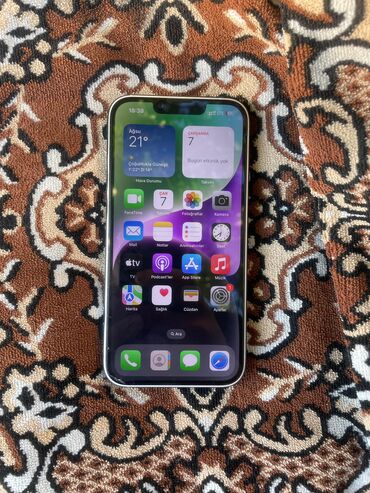 Apple iPhone: IPhone 14, 128 GB, Matte Silver, Face ID