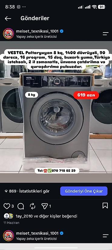sok masini: Paltaryuyan maşın 6 kq, Yeni, Pulsuz çatdırılma — 5