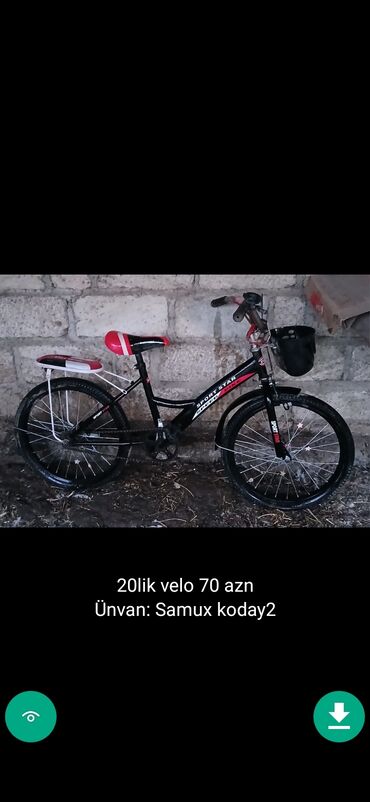 Uşaq velosipedləri: İşlənmiş İki təkərli Uşaq velosipedi 20", Ünvandan götürmə — 24