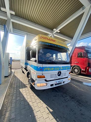 транс: Грузовой фургон Mercedes-Benz Atego с высоким тентованным кузовом для — 1