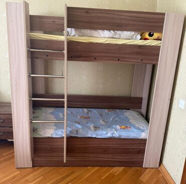 hava dosekleri: Для девочки и мальчика, Б/у, Кровать, С матрасом