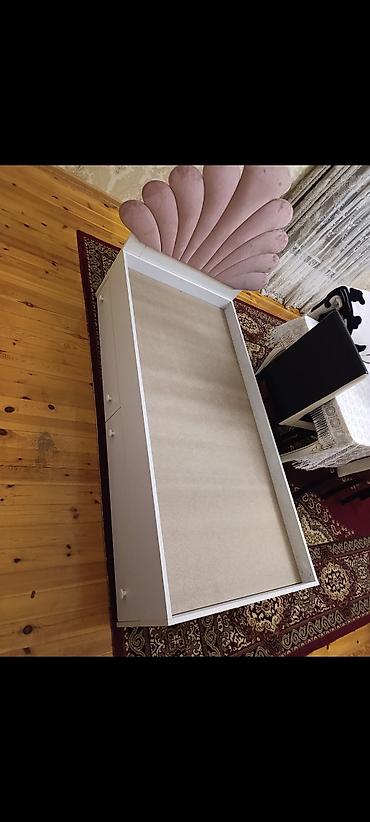 dolablı uşaq çarpayıları: Uşaq/yataq otağı üçün tək nəfərlik çarpayı 190×90 - Rəng: ağ - — 1