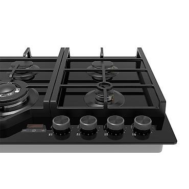 wok: Газовая печь, Midea, Новый, Встраиваемая, цвет - Черный, Полная оплата — 3