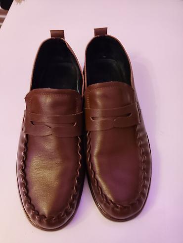 smok pen: Kişi mokasinləri – qəhvəyi rəng - Model: slip-on mokasin, klassik — 8