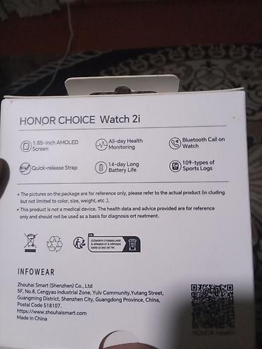 5545 zeng: HONOR CHOICE Watch 2i ağıllı saat Xüsusiyyətlər: - 1.85 düymlük — 4