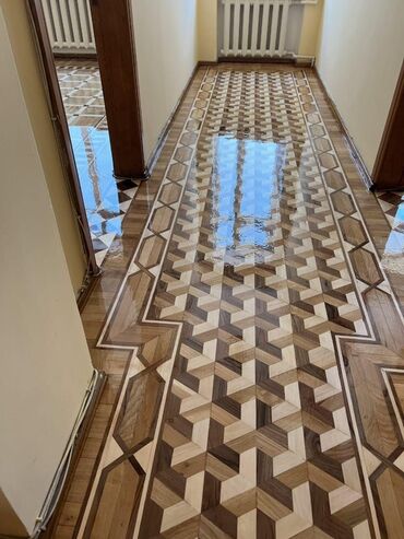 Döşəmə işləri: Parket döşəmələrin yonulması və laklanması xidməti - Peşəkar parket — 4