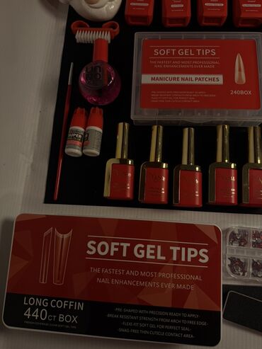 Manikür və pedikür məhsulları: Dırnaq üçün gel lak, Yeni, Ödənişli çatdırılma, Rayonlara çatdırılma — 17