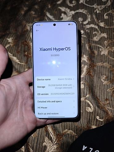 xiaomi t: Xiaomi, 15 Ultra, Б/у, 256 ГБ, цвет - Белый, 2 SIM — 8