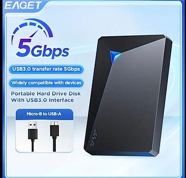 Sərt disklər (HDD): Xarici Sərt disk (HDD) 512 GB, 5400 RPM, 3.5", Yeni — 6