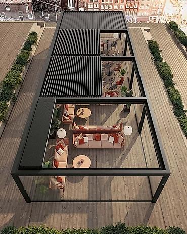 Məhəccərlər: Shine Gardens – Bioklimatik perqolalar və avtomatik/adi şüşə — 4