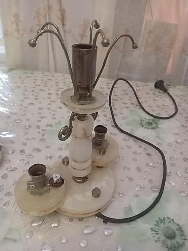 Antik masaüstü elektrik lampalarının dəsti - Korpus: ağ oniks/şüşəyə lalafo.az -da Antik masaüstü elektrik lampalarının dəsti - Korpus: ağ oniks/şüşəyə