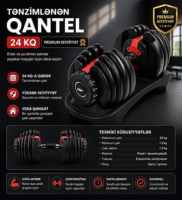 ştanq qantel: №: 11529 Məhsulun adı: Qantel 8477, söküləbilən, 24 kq, 1 əd Brend: No — 1