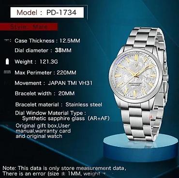 Ručni satovi: PAGANI DESIGN PD-1734 sat -White / Bela- Grand Seiko Homage Potpuno — 5