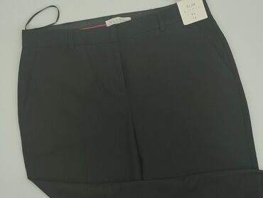 spodnie materiałowe duże rozmiary: Material trousers, L (EU 40), condition - Very good