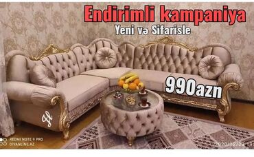 divanların satışı: Künc divan, Yeni