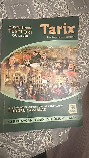 Testlər: Məhsul: “Tarix – Mövzu Sınaq Testləri, Quizlər” (Anar İsayevin — 1