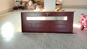 plastic qapi: Taxta giriş qapısı - Material: möhkəm MDF/taxta üzlüklü panel, tünd — 1