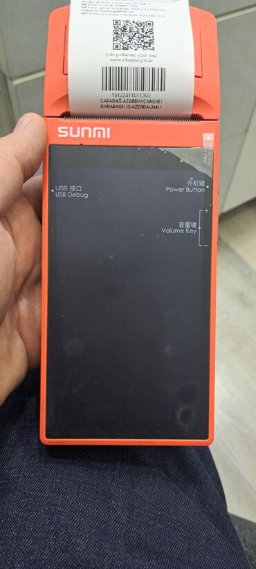 Yeni nəsil, onlayn kassalar: SUNMI portativ POS terminalı – termal printerli - Model: SUNMI — 3