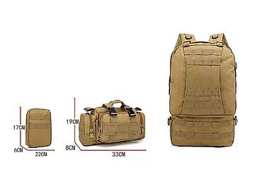 Rukzaklar: Hərbi, Səyahət, İdman, ov, Camping və s. Çantaları Çoxməqsədli — 9