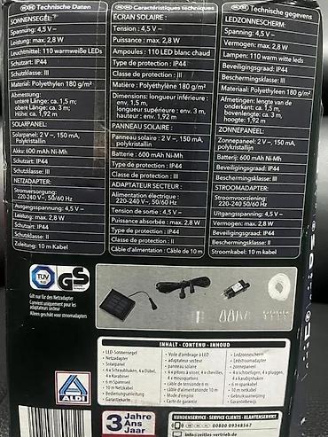 Suncobrani, tende i paviljoni: Casalux LED senilo za terasu/vrt - Tip: LED zavesa/senilo za — 4