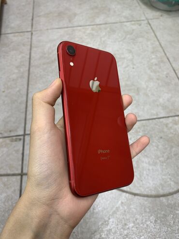 iphone 7 цена в бишкеке бу: IPhone Xr, Б/у, 128 ГБ, Красный, Защитное стекло, Чехол, 78 %