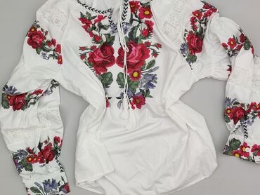 bluzki letnie plus size: Folk, Women's blouse, size S (EU 36)