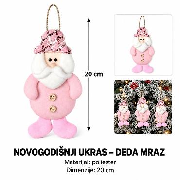 KMT Viseći ukras Deda Mraz od tkanine 2905281 Dekorativni božićni