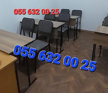 Ofis mebeli: Tədris kursları üçün stol stul dəstinin sexdən birbaşa satışı var — 2