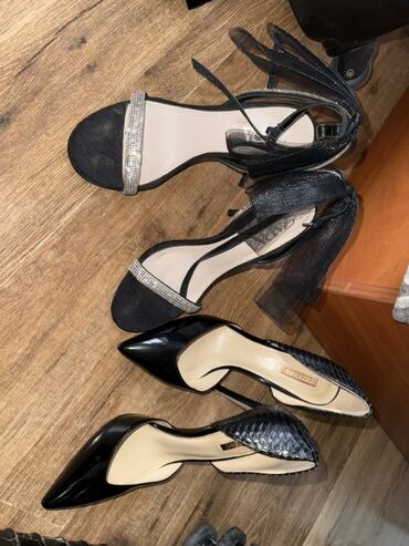 туфли с ремешком: Туфли, 37, Zara, Новый, цвет - Черный, Самовывоз, Платная доставка