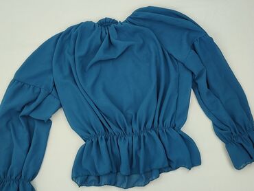 czarne bluzki z krótkim rękawem allegro: Women's blouse, size S (EU 36)