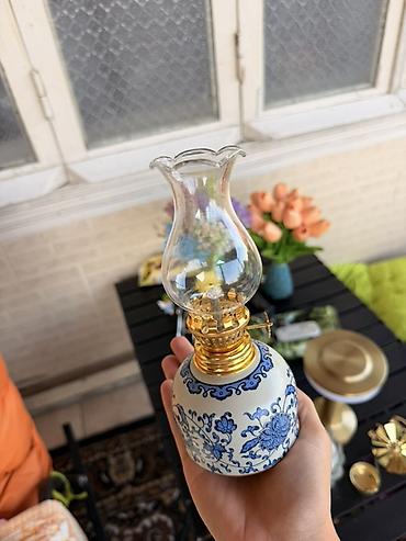 aminol yağ: Yenidir keramika dır, Yağ lampası – dekorativ porcelan gövdəli, şüşə — 5