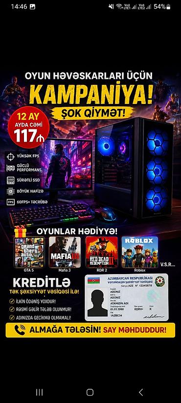 ssd: Kreditle adina gecikme olmamali yas 20 den yuxari 12 ay ayda cemi 117 — 1